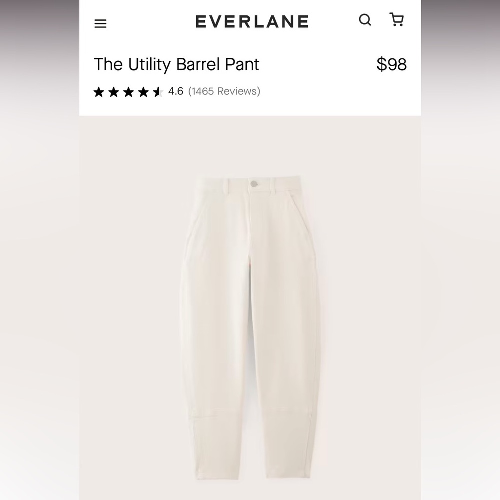 Everlane Utility Barrel Pant